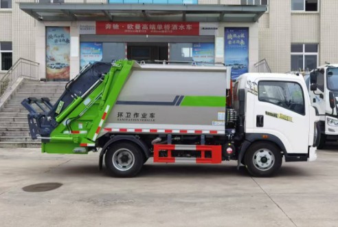 王力压缩垃圾车厂家_5.8方重汽豪沃蓝牌压缩垃圾车价格 王力压缩垃圾车厂家_5.8方重汽豪沃蓝牌压缩垃圾车价格